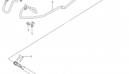REAR BRAKE HOSE for скутера SUZUKI AN6502015 year 