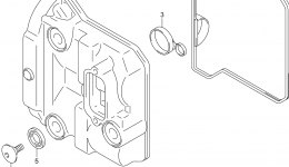 Крышка головки блока цилиндров для скутера SUZUKI AN400A2014 г. 