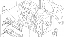 Головка блока цилиндров для скутера SUZUKI AN650Z2014 г. 