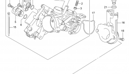 THROTTLE BODY (AN400ZAL3 E28) для скутера SUZUKI AN400A2013 г. 