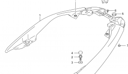 PILLION RIDER HANDLE (AN400AL4 E33) для скутера SUZUKI AN400ZA2014 г. 