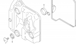 Крышка головки блока цилиндров для скутера SUZUKI AN400ZA2013 г. 