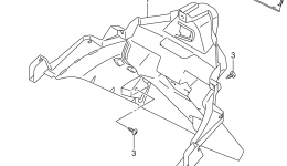 REAR FENDER для скутера SUZUKI AN6502014 г. 