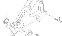 REAR SWINGINGARM для скутера SUZUKI AN400A2014 г. 