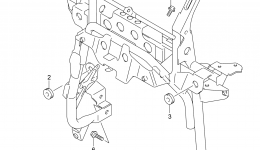 LEG SHIELD BRACE for скутера SUZUKI AN6502013 year 