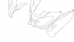 FRONT LEG SHIELD COVER (OPTIONAL) для скутера SUZUKI AN6502013 г. 