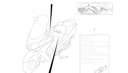Эмблемы, наклейки для скутера SUZUKI Burgman (AN400)2006 г. 