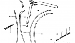 Румпель (рукоятка управления) для скутера SUZUKI FS501981 г. 
