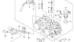 THROTTLE BODY (AN650ZL3 E28) for скутера SUZUKI AN6502013 year 