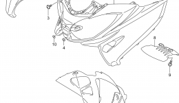 FRONT LEG SHIELD for скутера SUZUKI AN6502014 year 