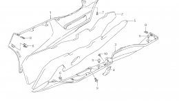 SIDE LEG SHIELD (AN650 L1 E33) для скутера SUZUKI Burgman (AN650)2011 г. 