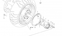 REAR WHEEL (AN650A L1 E33) for скутера SUZUKI Burgman (AN650)2011 year 