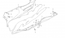 SIDE LEG SHIELD (MODEL K9) для скутера SUZUKI Burgman (AN650)2009 г. 