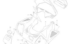 METER PANEL (MODEL K3/K4) для скутера SUZUKI Burgman (AN650)2005 г. 