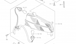 COMBINATION LAMP for скутера SUZUKI Burgman (AN650)2011 year 