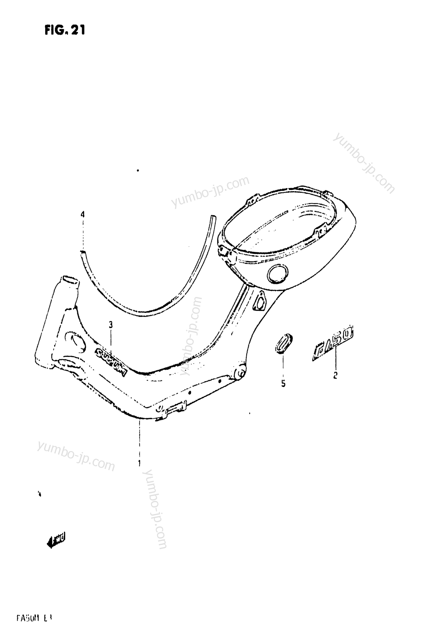 FRAME (MODEL H/J/K/L/M) for scooters SUZUKI FA50 1991 year