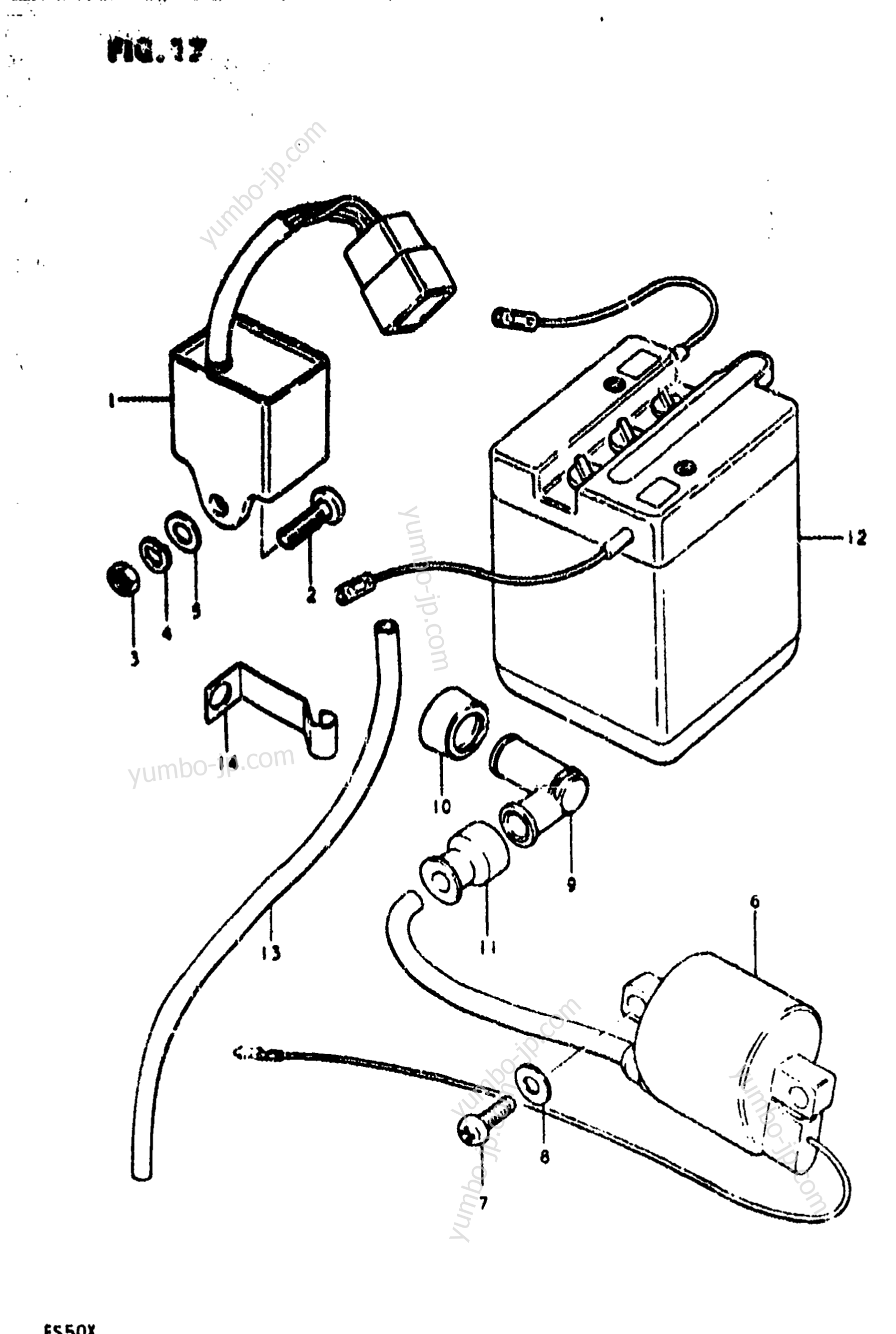 Electrical для скутеров SUZUKI FS50 1981 г.