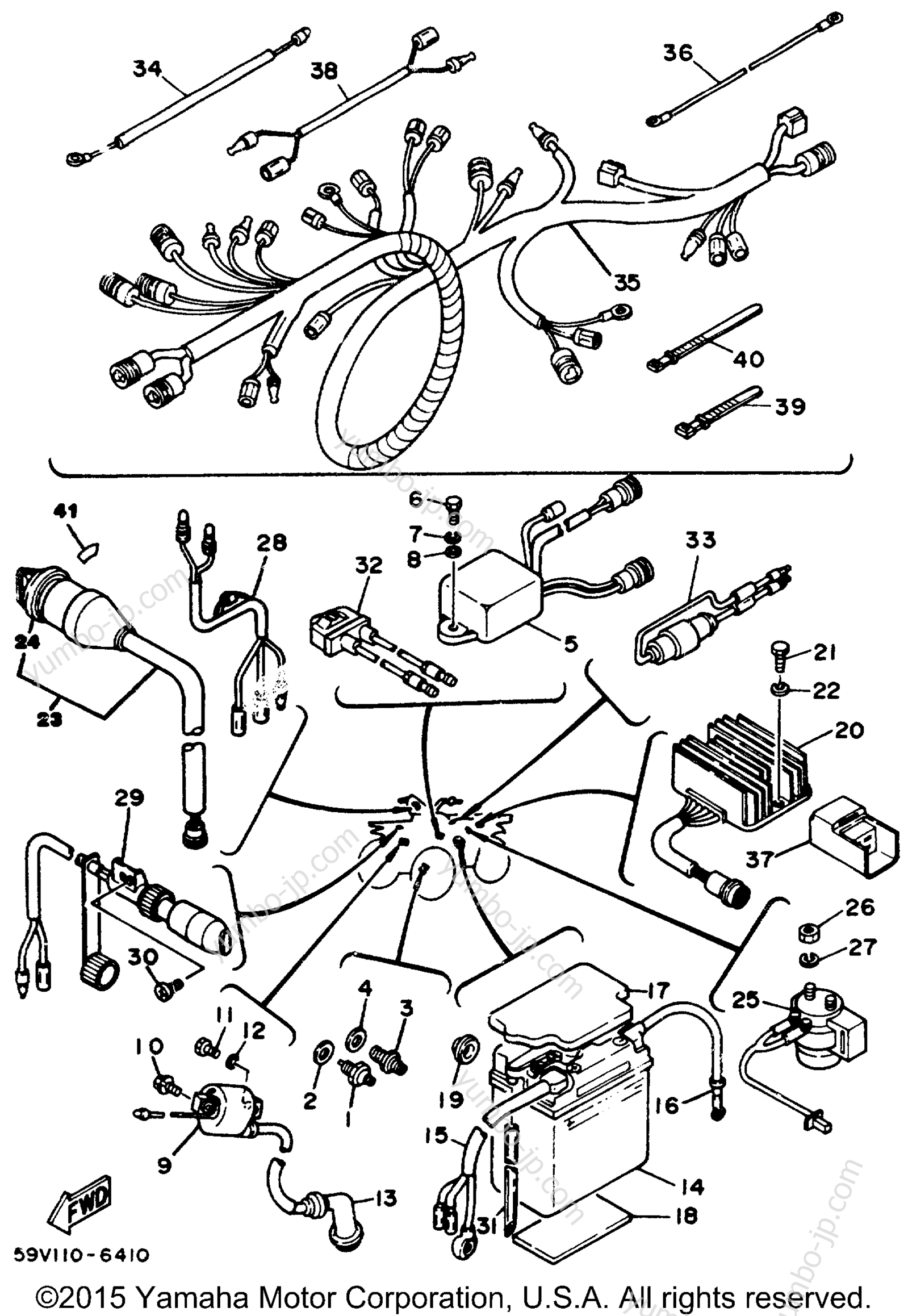 Electrical for ATVs YAMAHA MOTO-4 (YFM225S) 1986 year