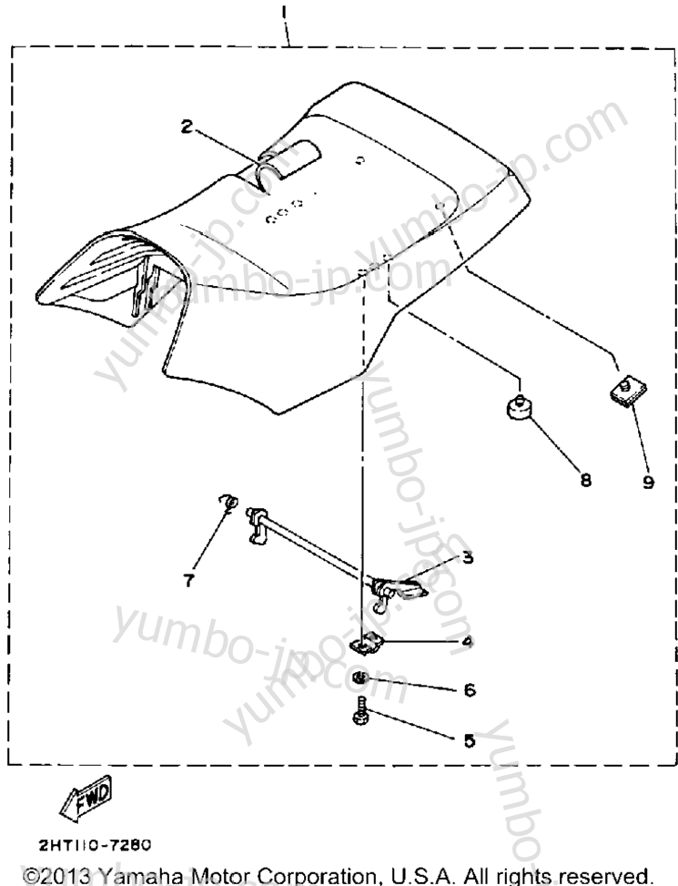 SEAT для квадроциклов YAMAHA MOTO-4 (YFM250B) 1991 г.
