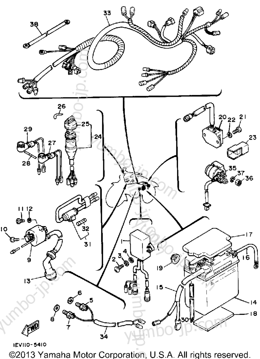 Electrical 1 для квадроциклов YAMAHA YTM225DRS 1986 г.