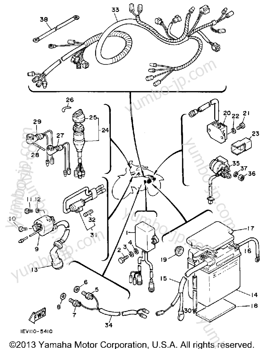 Electrical 1 для квадроциклов YAMAHA YTM225DRN 1985 г.