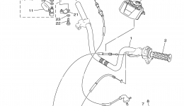 Steering Handle Cable для квадроцикла YAMAHA BRUIN 250 2WD (YFM25BV)2006 г. 