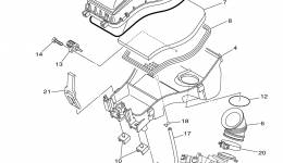 Intake для квадроцикла YAMAHA GRIZZLY 700 EPS 4WD (YFM700PFL)2015 г. 
