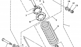 Rear Suspension для квадроцикла YAMAHA WARRIOR (YFM350XH_M)1996 г. 