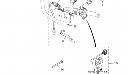 Handle Switch Lever для квадроцикла YAMAHA BRUIN 250 2WD (YFM25BV)2006 г. 