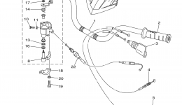 Steering Handle Cable для квадроцикла YAMAHA RAPTOR 125 (YFM125RAW)2011 г. 