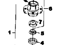 C W Blade Spindle Assembly для квадроцикла YAMAHA YFP350U ATTACHMENTS (RC42)1989 г. 
