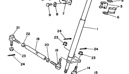 Steering для квадроцикла YAMAHA BADGER (YFM80U)1988 г. 