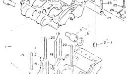 Крышка картера для квадроцикла YAMAHA BANSHEE (YFZ350E_MN)1993 г. 
