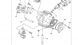 Throttle Body Assy 1 для квадроцикла YAMAHA GRIZZLY 550 FI (YFM550DEG)2014 г. 