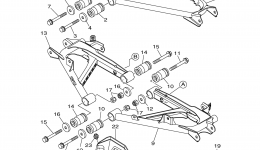 REAR ARM для квадроцикла YAMAHA GRIZZLY 700 FI EPS (YFM700PEL)2014 г. 