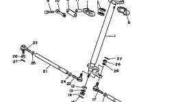 Steering для квадроцикла YAMAHA BIG BEAR 4WD (YFM350FWB_)1991 г. 