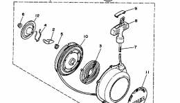 Starter (Alternate Parts) for квадроцикла YAMAHA BIG BEAR 4WD (YFM350FWB_)1991 year 