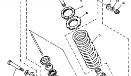 Rear Shocks для квадроцикла YAMAHA BANSHEE (YFZ350U)1988 г. 