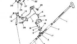 PARKING BRAKE for квадроцикла YAMAHA PRO-4 PRO HAULER W-TURF TIRES (YFU1TW)1989 year 
