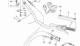Steering Handle Cable для квадроцикла YAMAHA YFZ450R (YFZ450RFL)2015 г. 