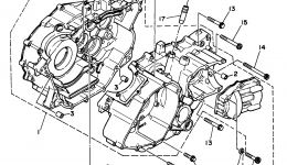 Крышка картера для квадроцикла YAMAHA BIG BEAR 4WD (YFM350FWJ_)1997 г. 