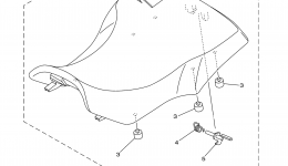 SEAT for квадроцикла YAMAHA BRUIN 250 2WD (YFM25BV)2006 year 