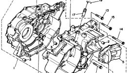 Крышка картера для квадроцикла YAMAHA BIG BEAR 4WD (YFM350FWD_)1992 г. 