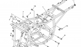 FRAME для квадроцикла YAMAHA BRUIN 250 2WD (YFM25BV)2006 г. 