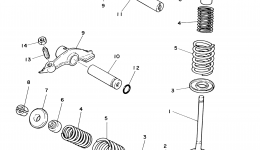 VALVE for квадроцикла YAMAHA BRUIN 250 2WD (YFM25BV)2006 year 