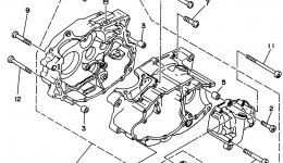 Крышка картера для квадроцикла YAMAHA TIMBERWOLF 4WD (YFB250FWG)1995 г. 
