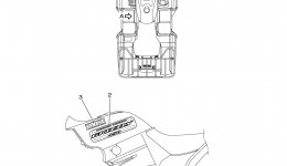 Graphics для квадроцикла YAMAHA GRIZZLY 450 4WD HUNTER (YFM45FGHA)2011 г. 