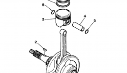 Crankshaft - Piston для квадроцикла YAMAHA BREEZE (YFA1J)1997 г. 