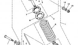 Rear Suspension для квадроцикла YAMAHA WARRIOR (YFM350XJ_M)1997 г. 
