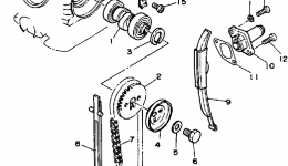 Camshaft - Chain для квадроцикла YAMAHA BREEZE (YFA1B)1991 г. 